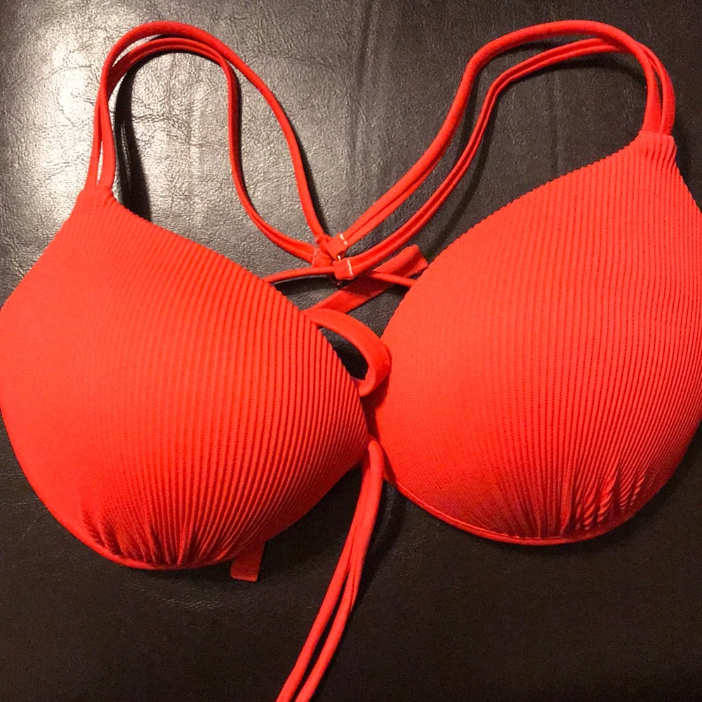 Padded swimsuit top (Coral)